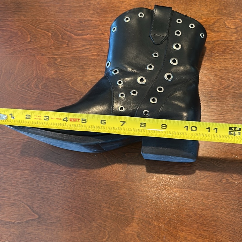 Frye Black Studded Ankle Boots - Picture 12 of 14